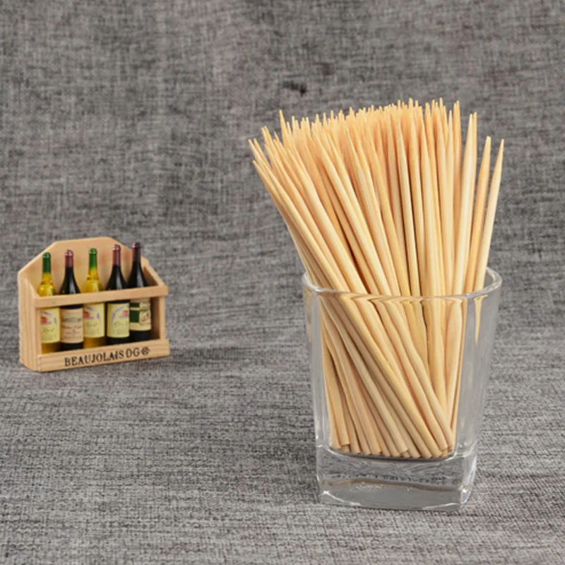 Safe For Kids Design Bamboo Sticks Shish Kabob Bamboo Sticks Disposable Camping Sticks For Barbecue