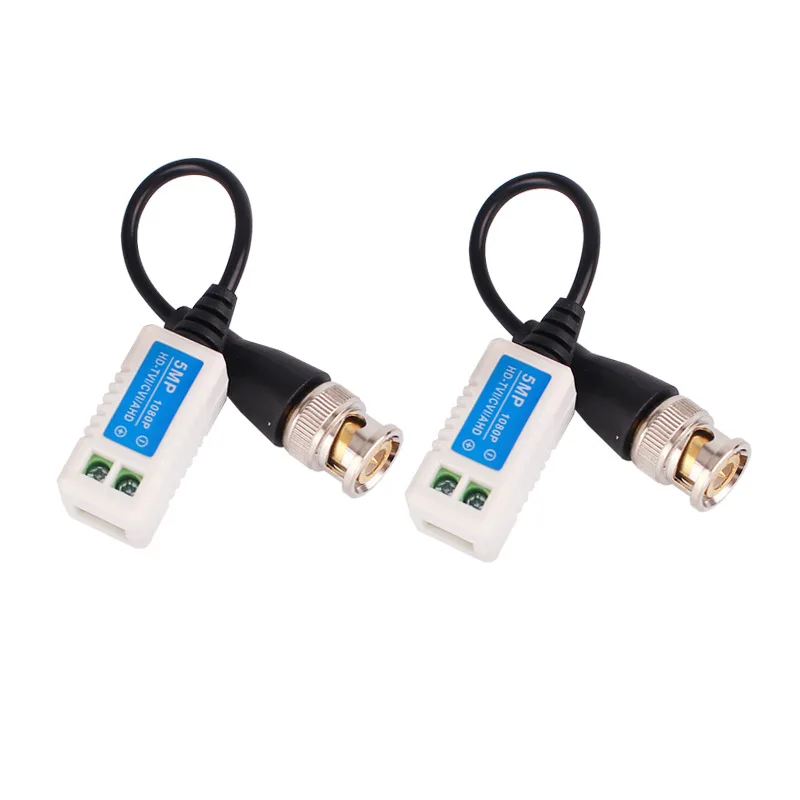 YJS-202K BNC balun CCTV Passive AHD CVI TVI CVBS video balun 3MP 4MP 5MP