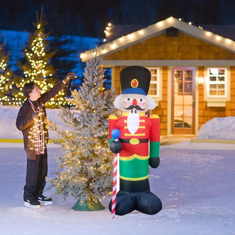 Qutdoor Christmas throttle model  inflatable doll luminous module  decorations