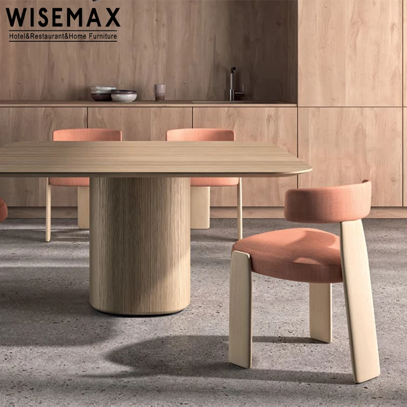 WISEMAX FURNITURE Modern luxury dining room furniture vintage solid wood carved dining chair for restaurant hotel home cafe