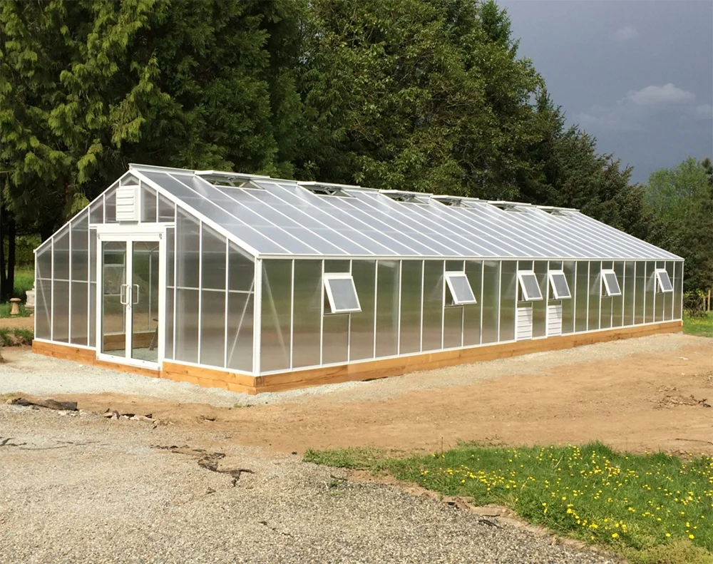 Китай, красивая алюминиевая теплица из поликарбоната для выращивания овощей