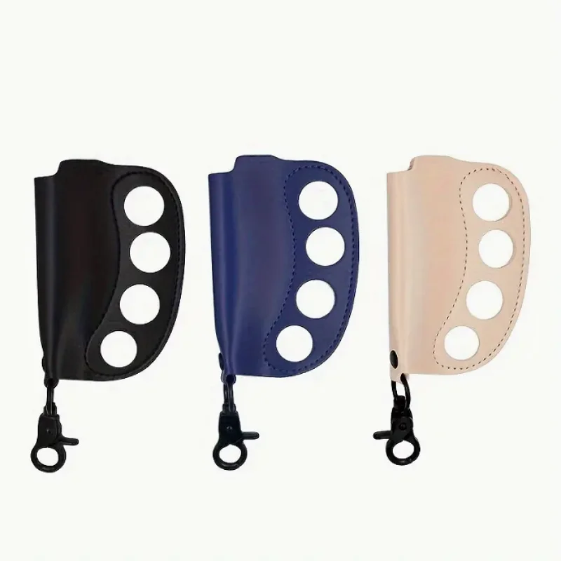 Reusable Lighter Cover Sleeve Household Gadgets PU Leather Lighter Case With Keychain