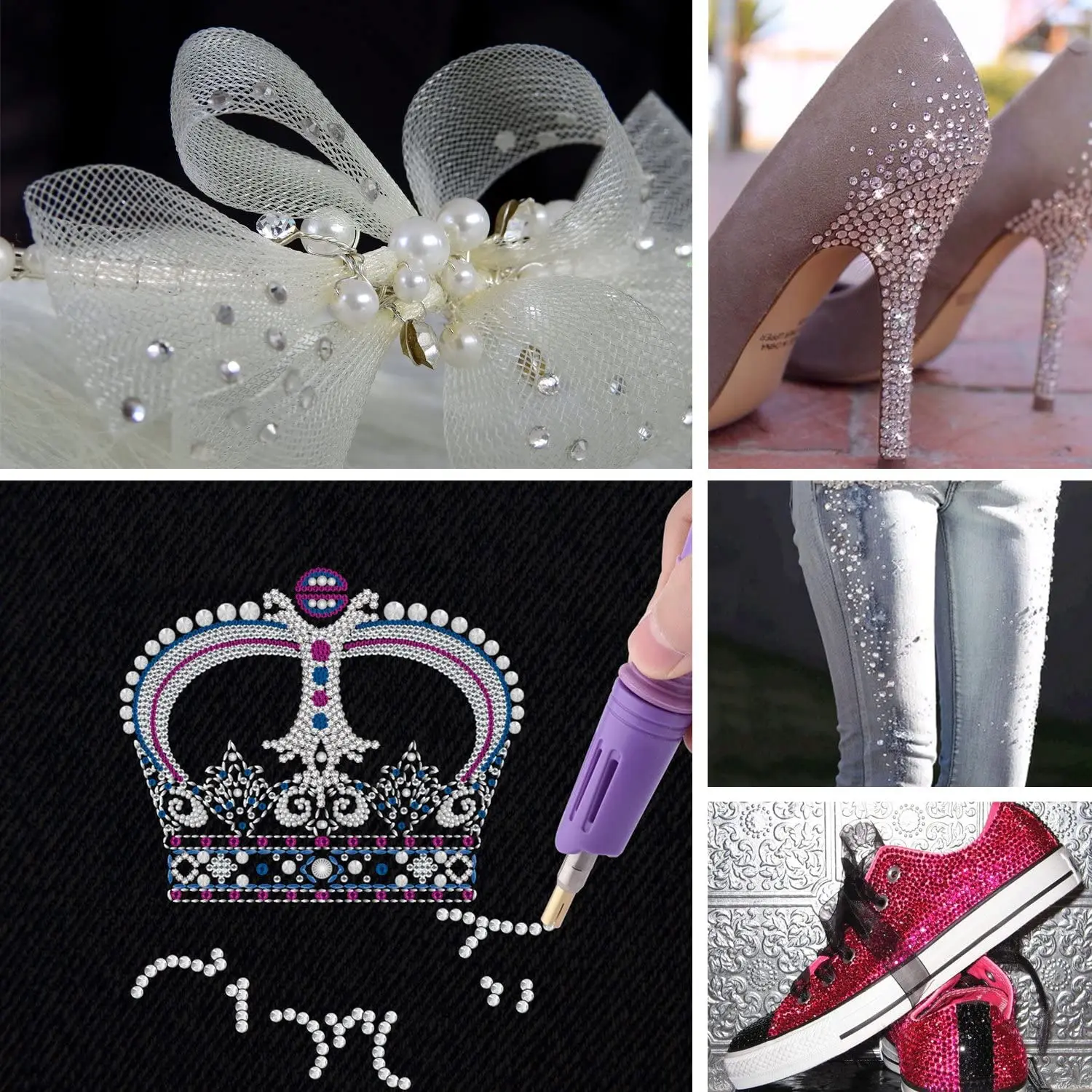  7IN1 DIY Craft Tools HotFix Rhinestone Applicator Wand Setter