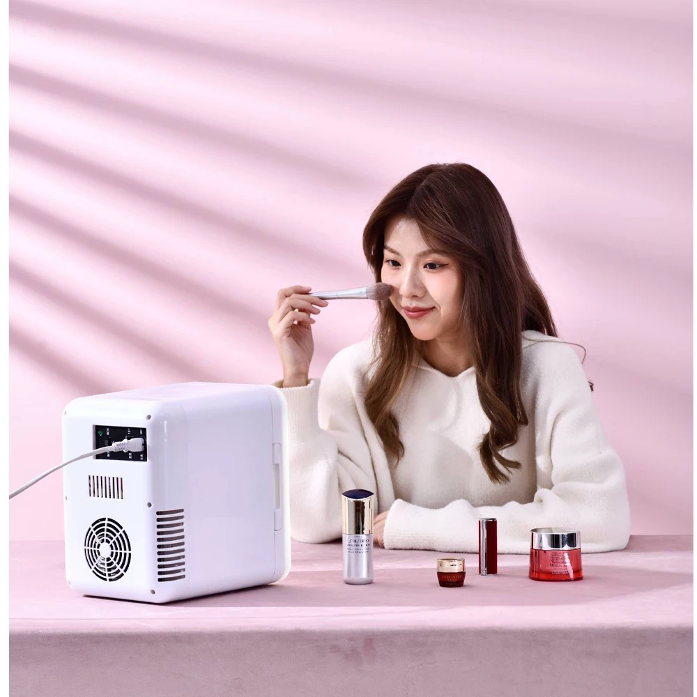 Маленькие холодильники для красоты 8 л 10 мини-автомобильный мини-бар макияжа холодильник косметики с зеркалом Аксессуары