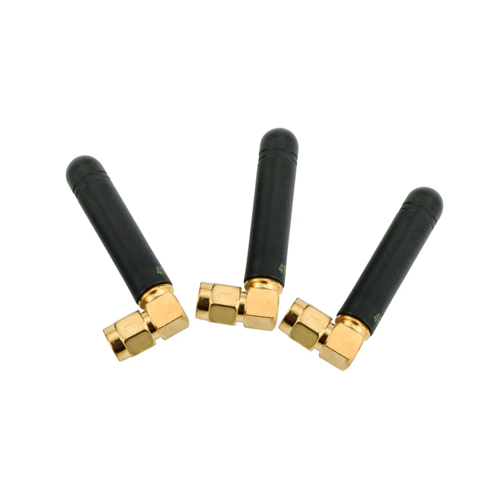 G-NiceRF SW490-WT36 custom 46mm 490MHz 2.5dBi elbow rubber rod antenna With SMA Connector