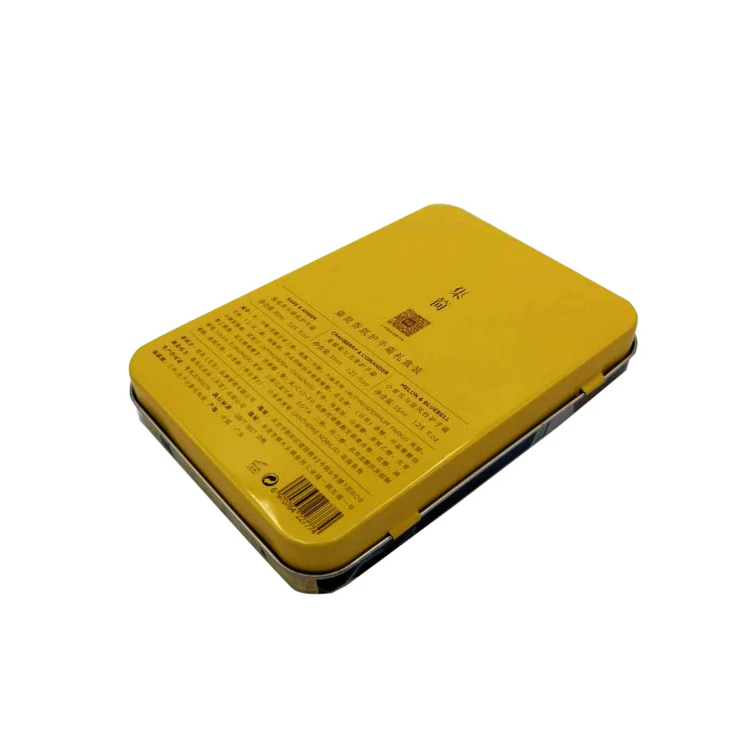 Best Selling Oem Recycled Materials Tinplate Eco Friendly Cosmetic Tin Jars With Paper Tray