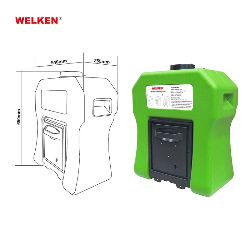 60L 35L PP plastic non-conduction Rapid Response Portable Decontamination Eye wash Emergency eye wash equipment