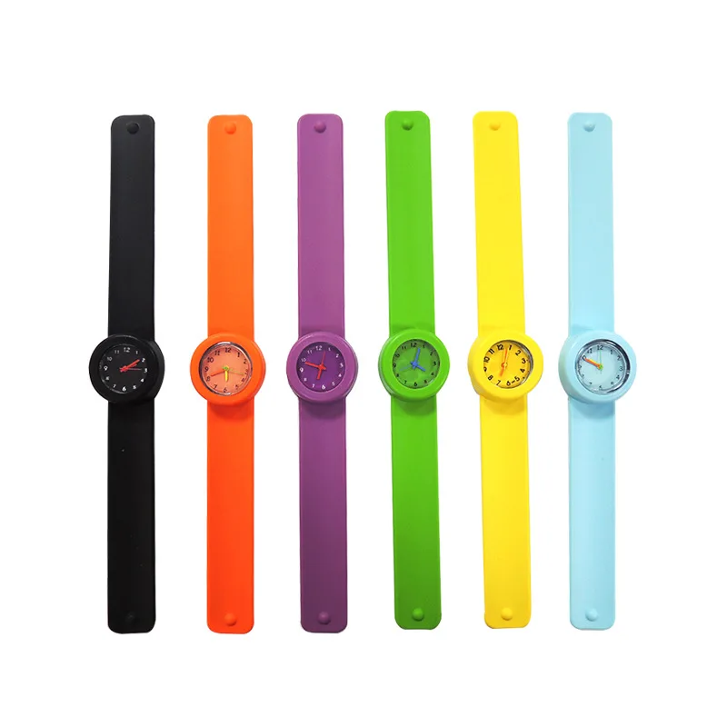Cheap Wholesale Promotional Lovely Top Boys Girls Fashion Silicone Slap Watch for Sports
