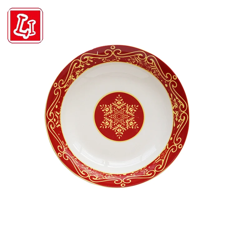 Christmas style tableware dinner plate moon plate restaurant theme tableware