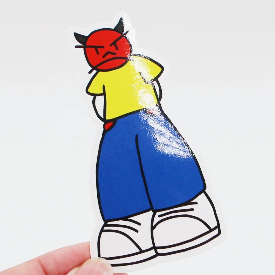 Customize Stickers Cartoon Logo Stickers for Suitcase Waterproof Graffiti Logo Labels Die Cut Label Stickers