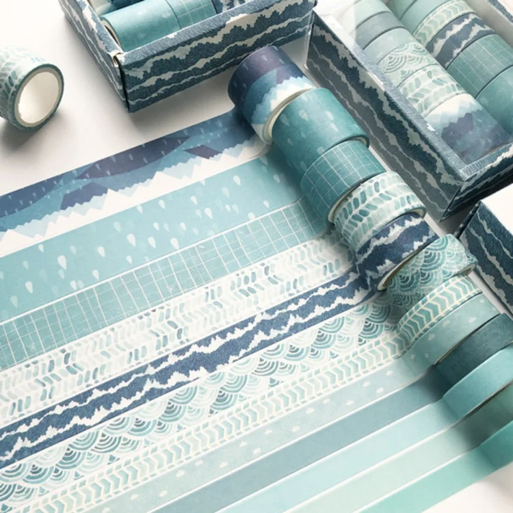 Hand account tape basic girl color and paper set whole roll of cheap diy decorative stickers film masking rollers tools