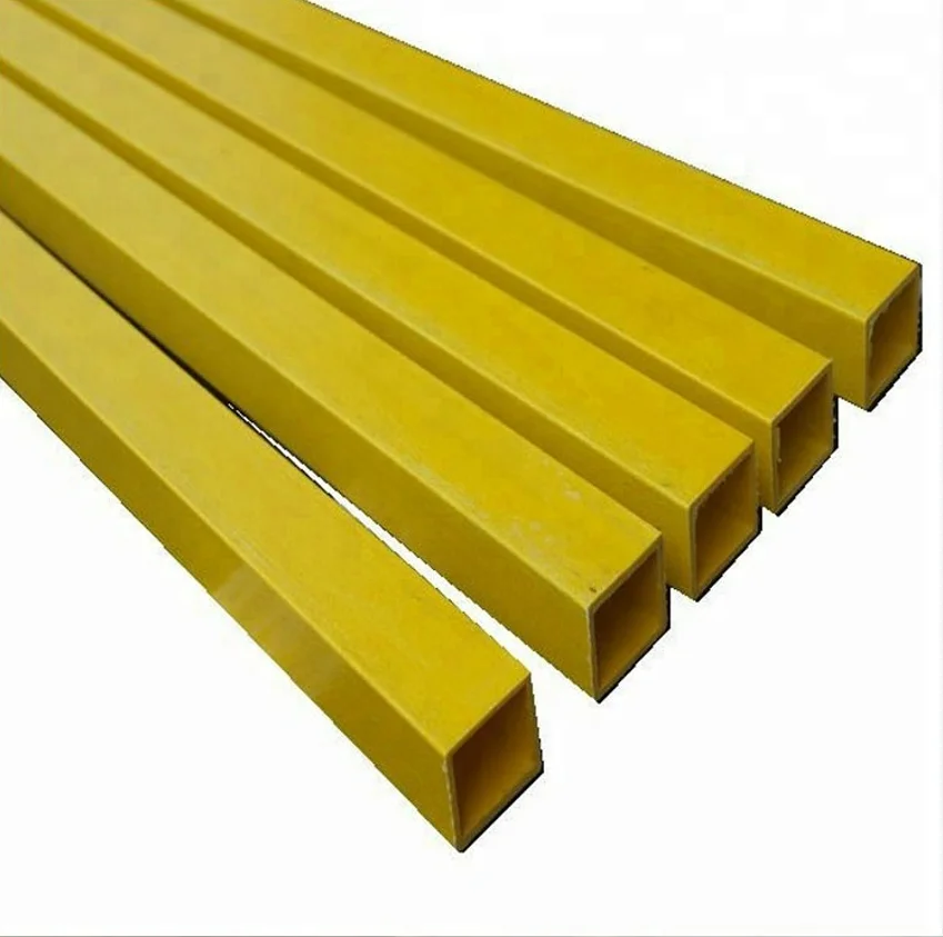 Fiberglass Square/Rectangular Box Section hollow tube/GFRP pipe