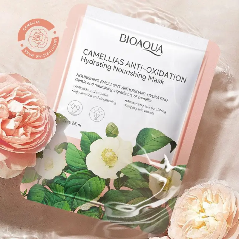 OEM BIOAQUA new in 2023 whitening camellia herbal smoothing skin care products with price face skin care set