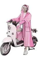 2022 new  EVA hooded adult  raincoat motorcycle long style rainwear for outdoor