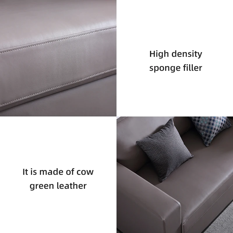 2021 factory direct customized living room Genuine Leather 2 seat sofas manufacturers