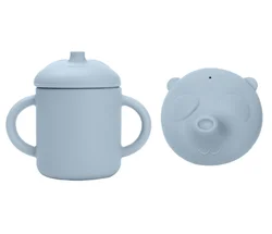 Baby Feeding Cups BPA Free Silicon Fashion Baby Drinkware Sippy Cups For Toddlers & Kids With Silicone Panda Pacifier