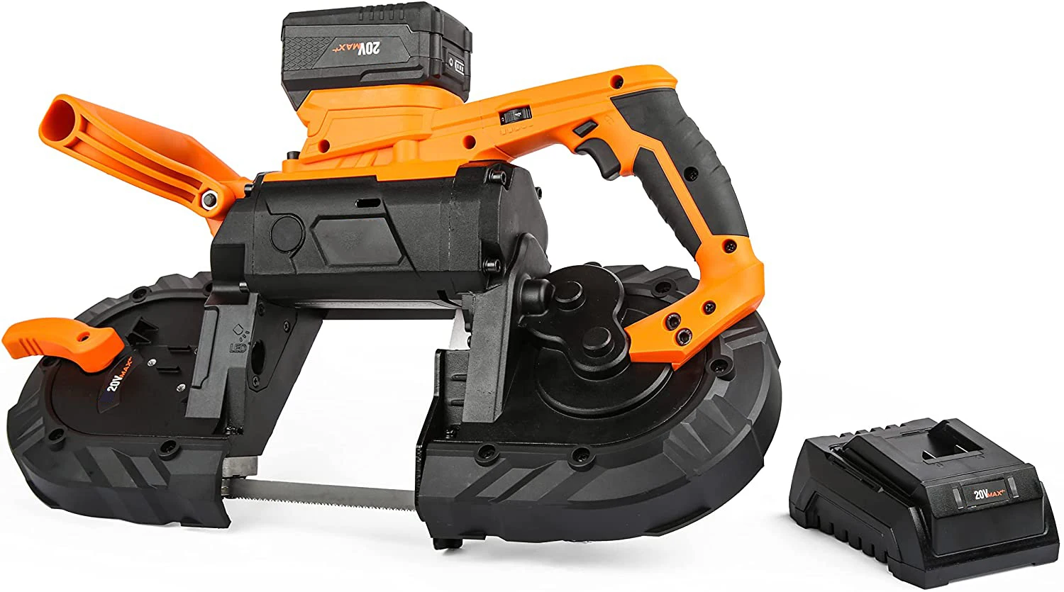 20V Max 5-Inch Best Variable Speed Cordless Portable Metal Cutting Portaband Band Saw For Sale