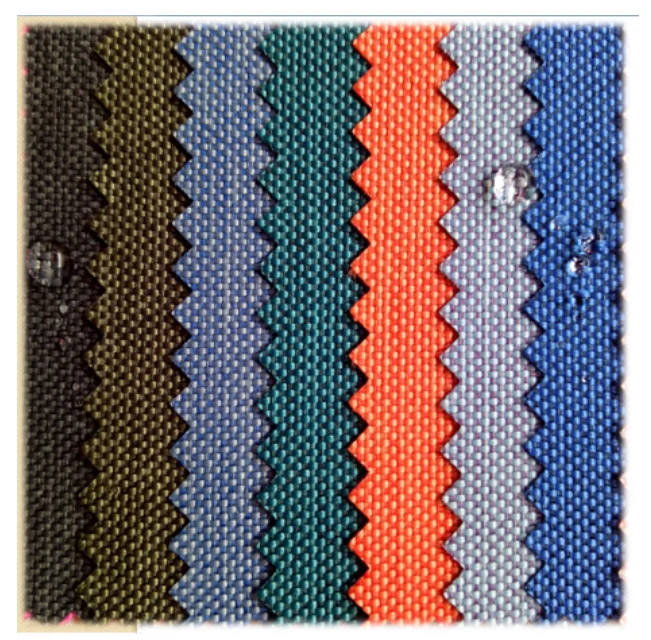 Spot supply 600D two-color cationic PU waterproof matte two-color cationic waterproof polyester fabric