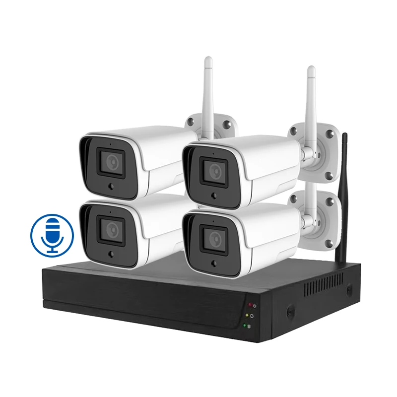 Tuya 2 Way Audio People Detection 5 Mp Cctv Camera Security System Kit