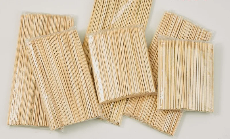 Customize Logo Wholesale Disposable Cheap Price Chinese manufacture New Innovation Round Bamboo Skewer
