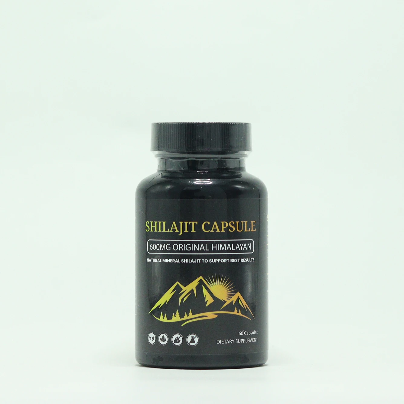 Pure Himalayan Organic Shilajit Capsules with Fulvic Acid Enhanced with Powerful Nutrients Boosting Energy Levels