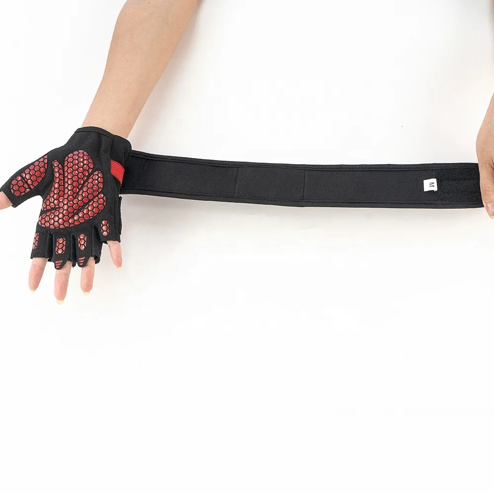 Silicone Gym Fitness Training Gloves Custom Anti Slip Wrist Closed Design Workout For Men Women