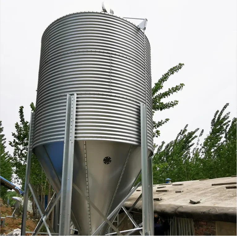 Farming Products Galvanized Grain Feeding Silo