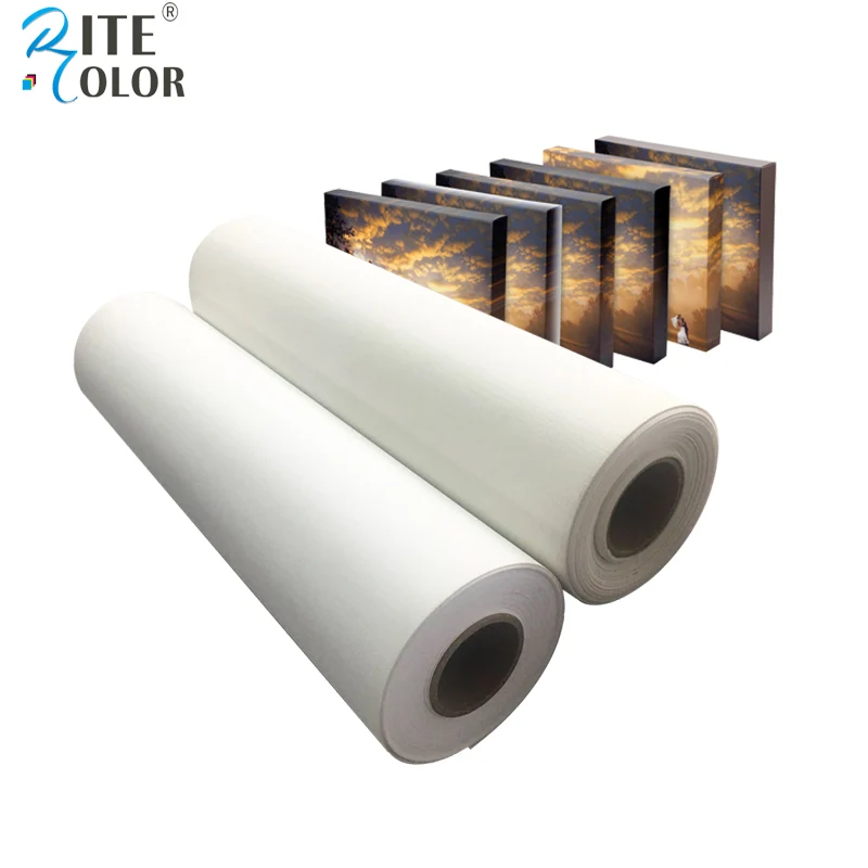 Factory Supply HIgh Quality Matte 320gsm 44 Inkjet Canvas Roll For Plotter