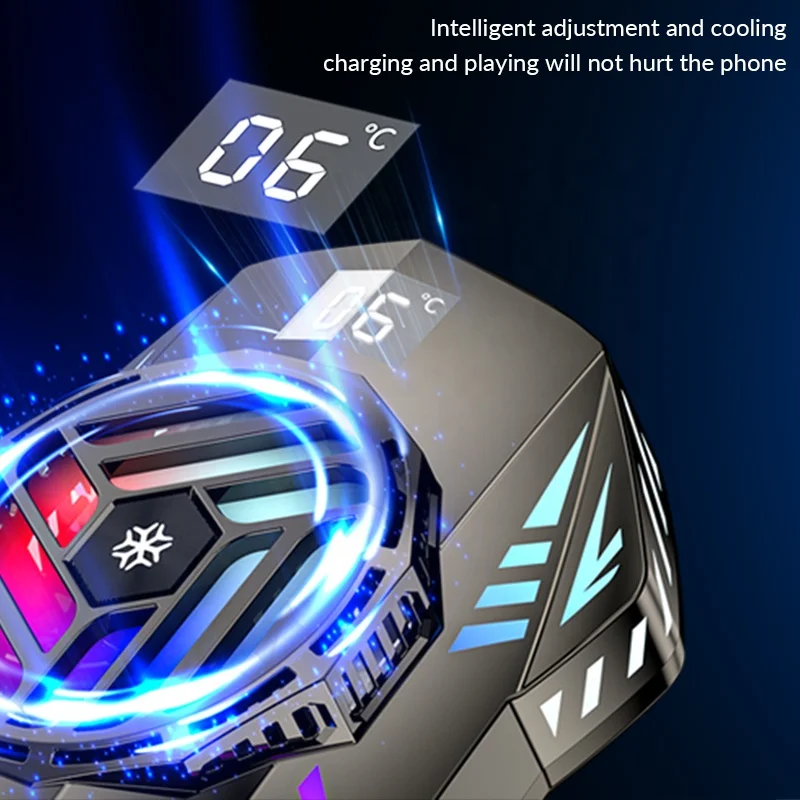 Portable K10 Mobile Phone Cooler Fan Radiator Smartphone Handle Cooling Fan For Gaming Live Streaming