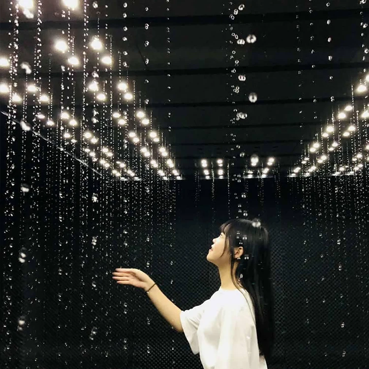 FREE DESIGN ODM Normal Screen Water Rain String Curtain