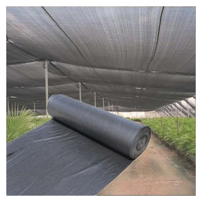 Black shade net rolls agricultural greenhouse outdoor shade net farming sun shade net