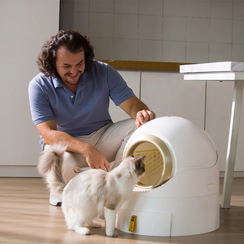 Luxury Large Enclosed Automatic Cat Litter Toilet Auto Smart Intelligent Self Cleaning Cat Litter Box For Cat