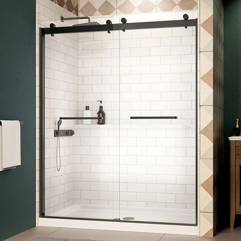 8mm thickness shower glass doors sliding door shower door shower cabin for bathroom