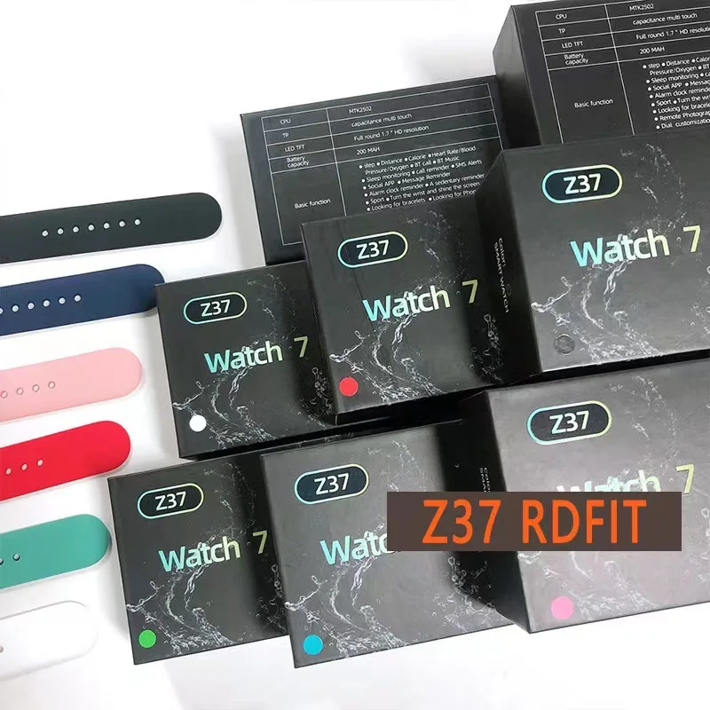 2022 Hot Watch 7 Iwo Z37 Smartwatch BT Call HD Screen Sport Bracelet Series 6 7 Fitness Tracker Z37 Smart Watch