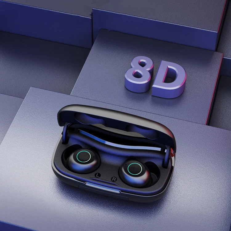 2022 quality cheap TWS S9 mini usb c powerbank magnet earphones headphones wireless headset