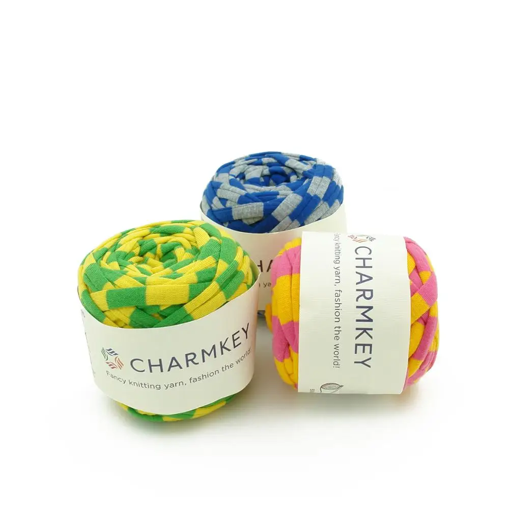 Charmkey 100% полиэфирная полосатая лента разные цвета пряжа для