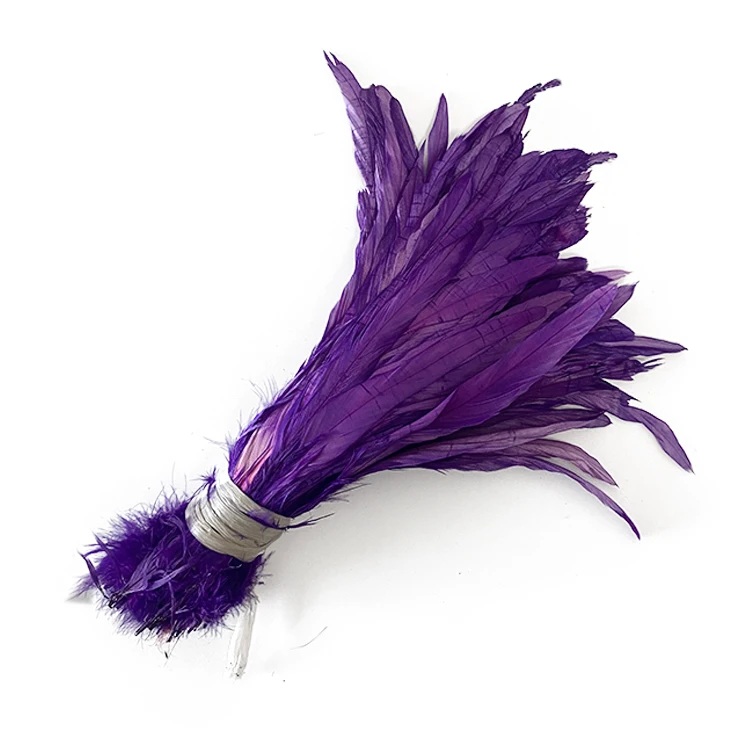 25-30 cm Coque Feather Plumas rooster tail feather Cocktail feather for fashion Garment dress