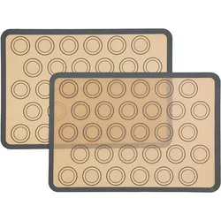 Larger Size Professional Kitchen Tool Silicone Coated Fiber Glass Nonstick Cake Pastry Macaron Baking Mat