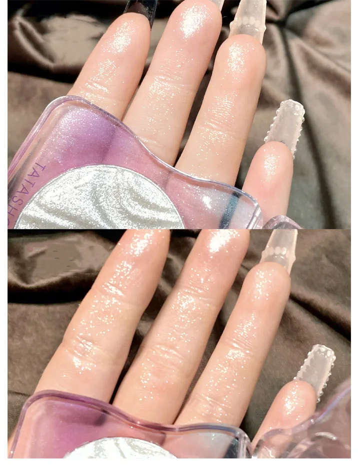 Nebula highlighter powder Mashed potato Cake Monochrome high-gloss contouring female natural nude makeup brightening