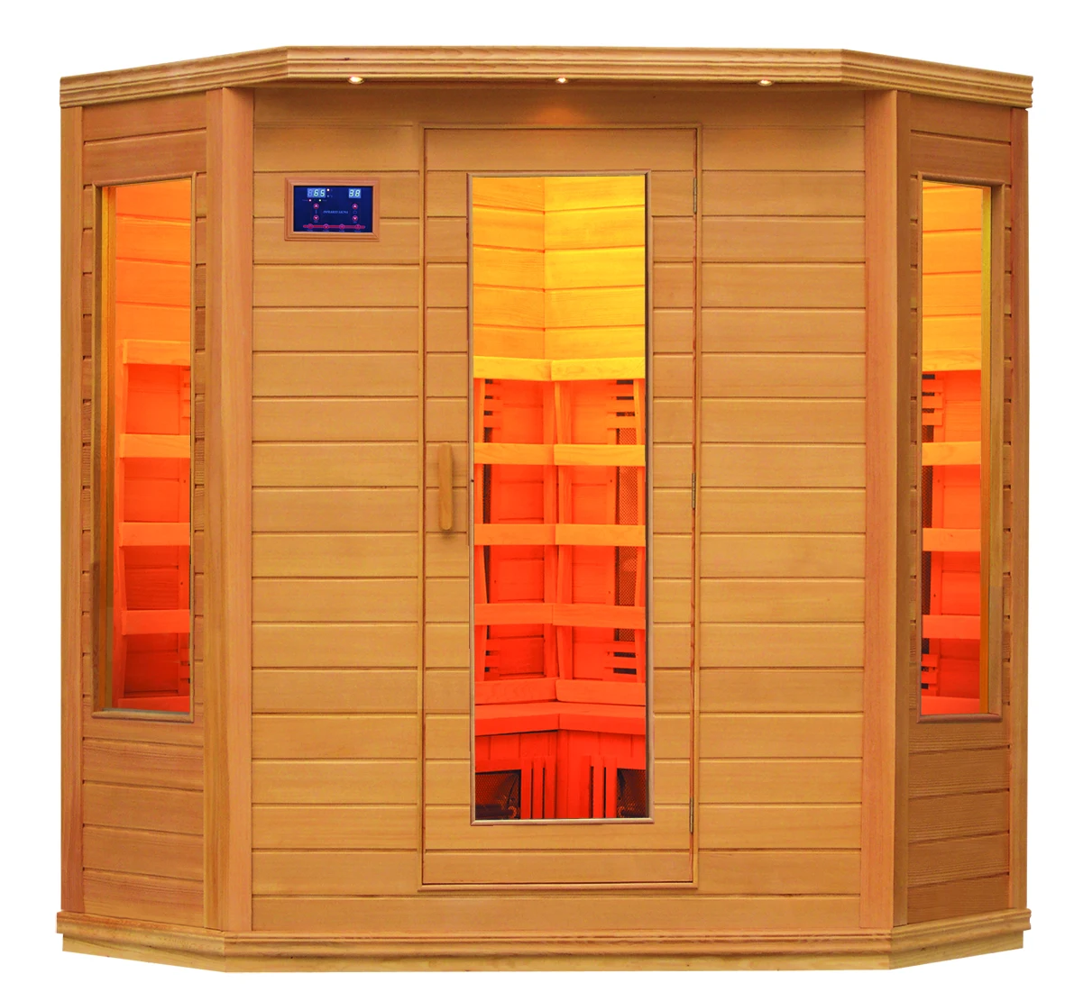 Canadian solid  hemlock  Infrared Sauna 2 people sauna room Requires 120V / 15A power