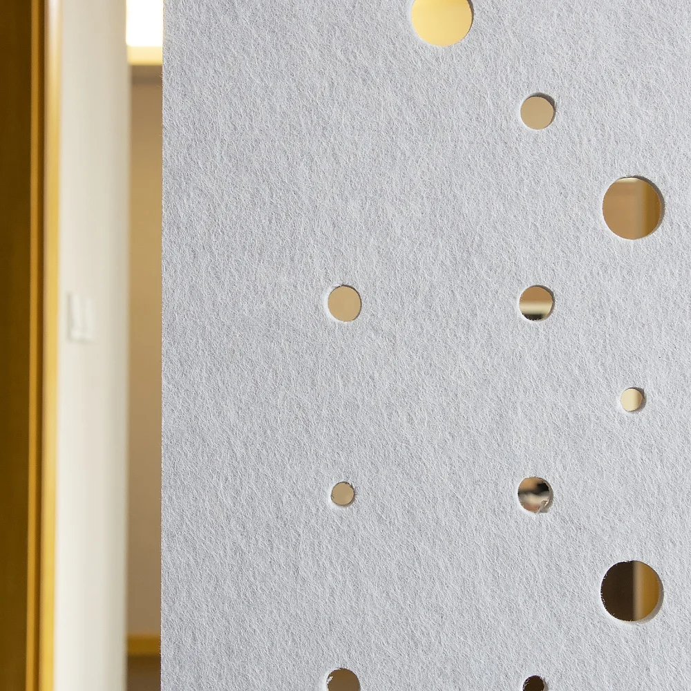 Sound Absorbing office and coffee shop wall decoration room divider 3D felt panels wall PET acoustic panels for soundproof