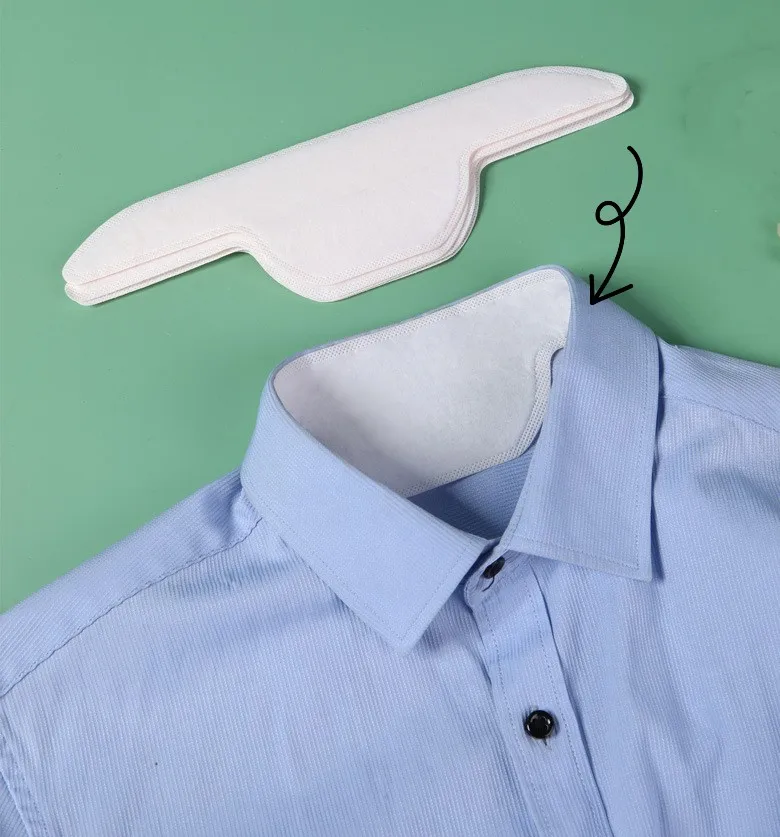 Summer Disposable Non-washable Collar Sweat Shields Guard Pads Absorbent Patch Dress Shirt Neck Liner Protection Stain Sticker