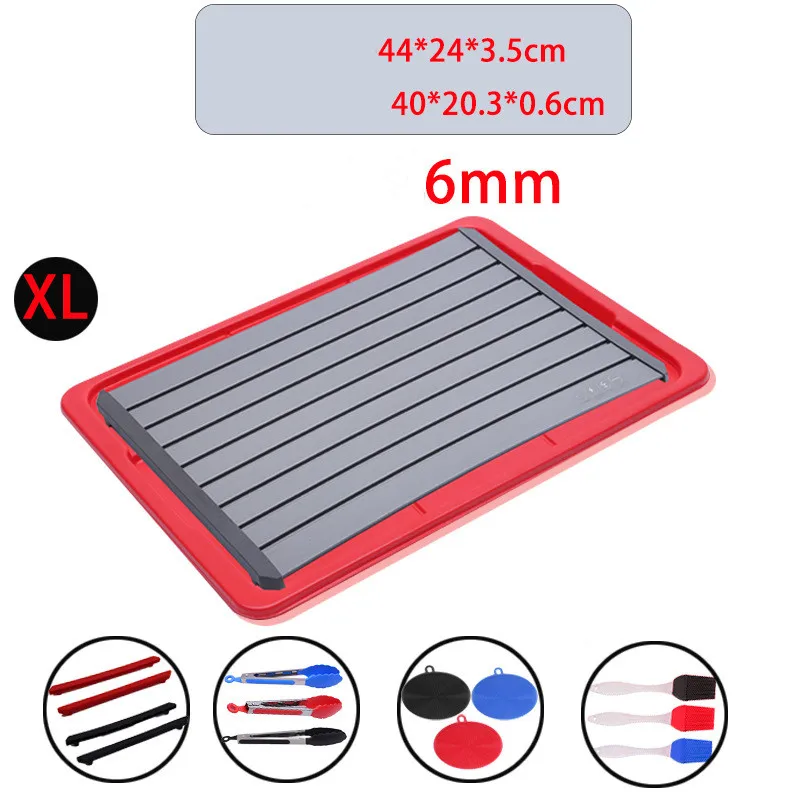 Newest Multifunctional Household kitchen Steak Pork Thawing Plate With Filter Meat Rapid Defrosting  Tray Set