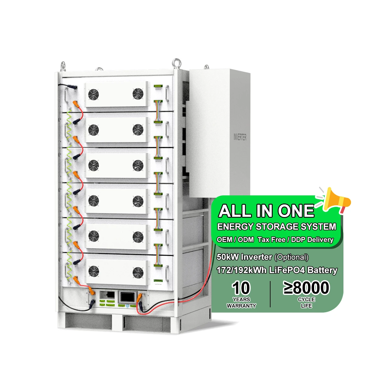 30kwh 40kwh 50kwh 60kwh 80kwh 100kwh 150kwh 200kwh High Voltage Lithium Ion Batteries Pack