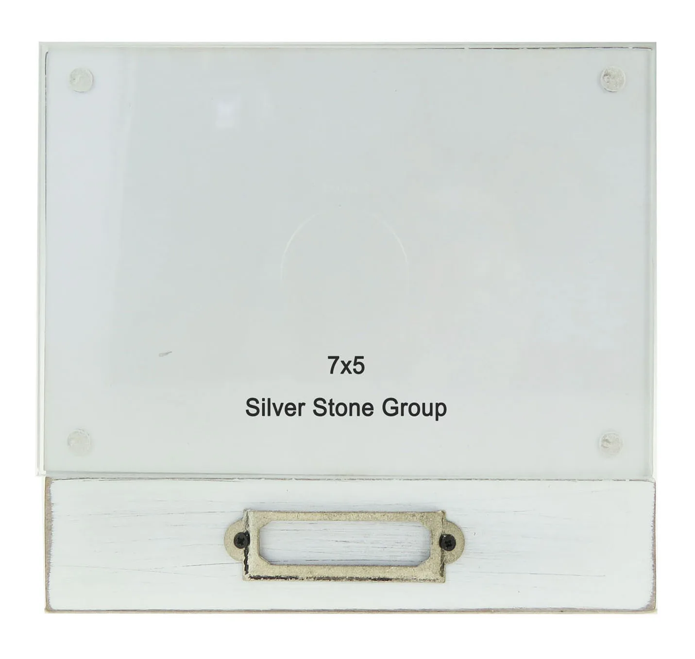 Free stamding acrylic magnet photo frame  with memo holder