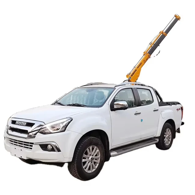 HAOY 800 kg Self Loader Manipulator Installation pickup mounted jib  hydraulic mini crane  control  truck crane for sale