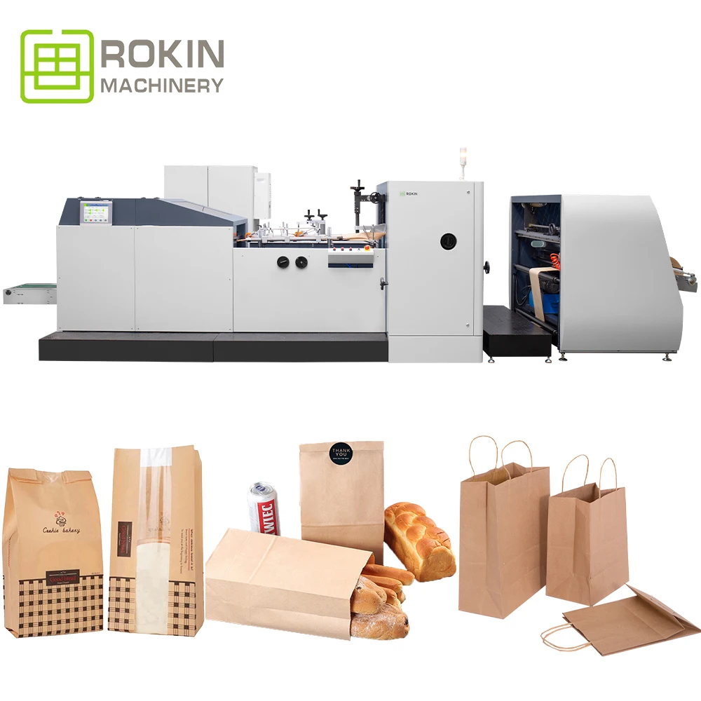 Paper Bag With Logo Machine Delivery Paper Bag Making Machine Machine Equipment For The Production Of Paper Bags