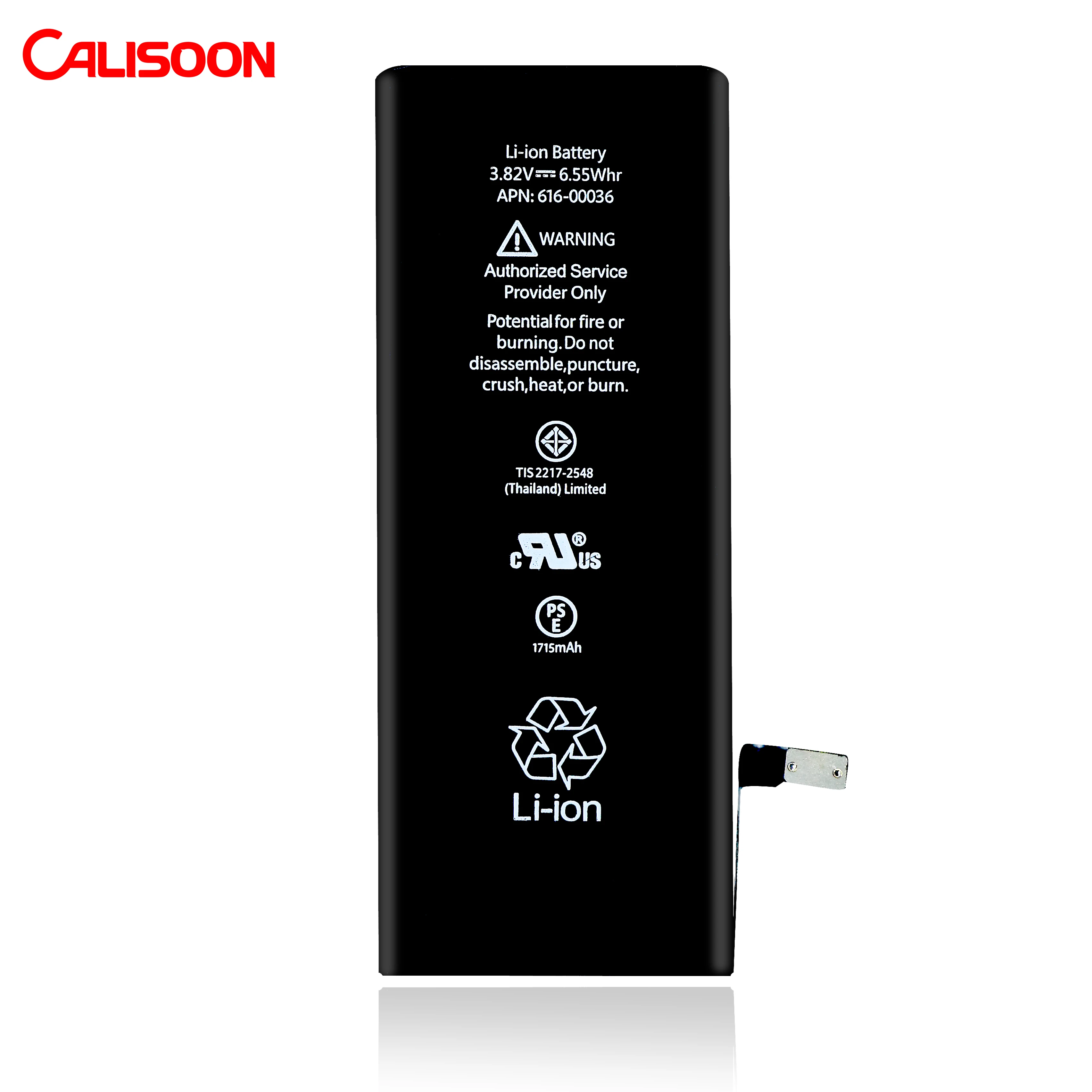 Заводская поставка, напрямую, литий-ионный аккумулятор для мобильного телефона IPhone 6S