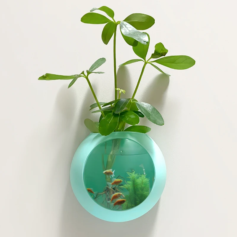 Modern Simple silicone Vase for Flowers  Creative Wall Fish Hydroponic Indoor Planters for  Home Living Room Desktop Decoration