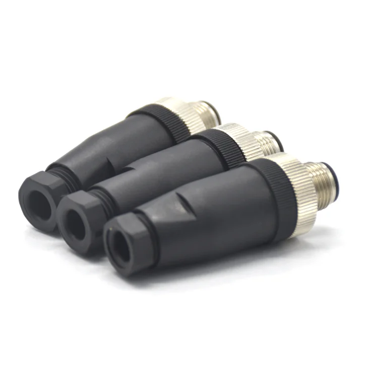 M12 a Code Screw Connector Male Plug Westsam Manufacturers Filed Installation 4/5/8 Pin IP67 Turn Signal Plug 3 Pin Female DIN